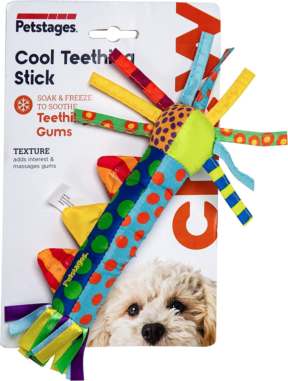 Cool Teething Stick for Dogs - Soothing Chew Toy for Teething Puppies - Freezable for Added Relief - Durable & Safe Dental Aid, Multicolor, One-Size