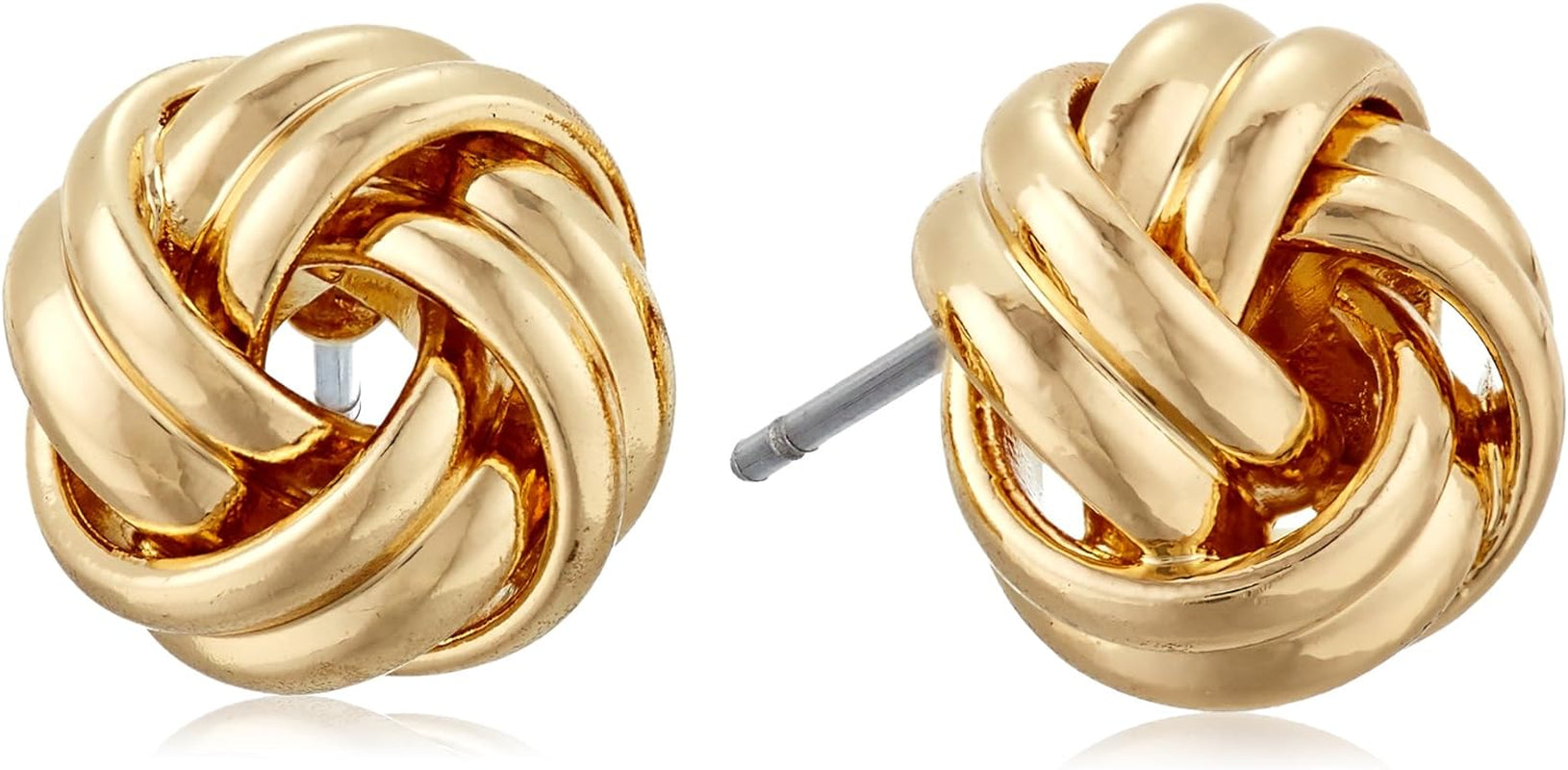 "Classics" Gold-Tone Knot Stud Earrings