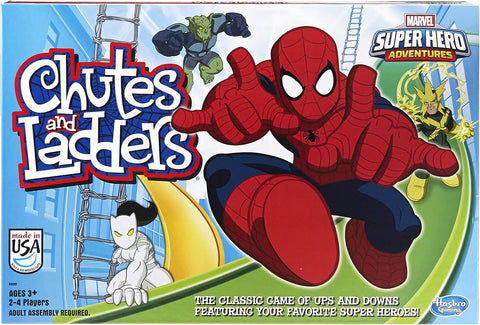 Chutes and Ladders: Marvel Spider-Man Edition Board Game for Kids 2-4 Players, Preschool Games, Ages 3 and up (Amazon Exclusive)