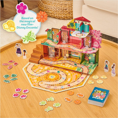 Disney Encanto, House of Charms Cute Easy Family Board Game with Magic Tokens Based on the Movie, for Kids Ages 5 and Up