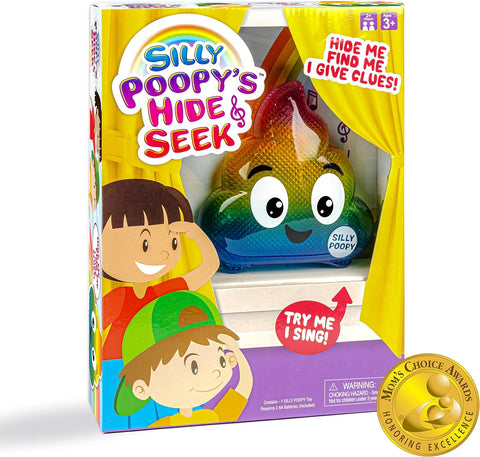 Silly Poopy'S Hide & Seek - the Talking, Singing Rainbow Hide & Seek Toy - Learning Toys for Toddlers 3-4 Years, Toddler Travel Toys, Hide and Seek Toys for Kids by Relatable