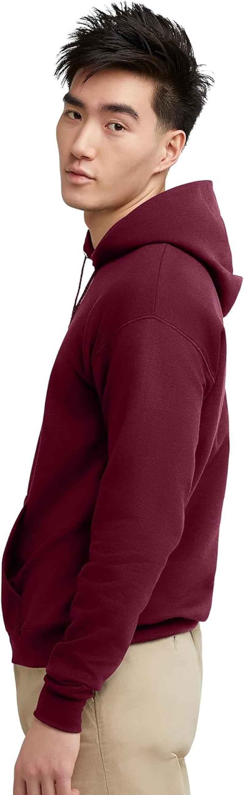 Mens Ecosmart Hoodie, Midweight Fleece Sweatshirt, Pullover Hooded Sweatshirt for Men