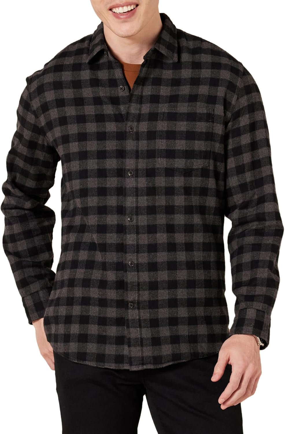 Men'S Long-Sleeve Flannel Shirt (Available in Big & Tall)