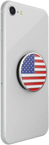 Phone Grip with Expanding Kickstand, USA Popgrip - Enamel Old Glory