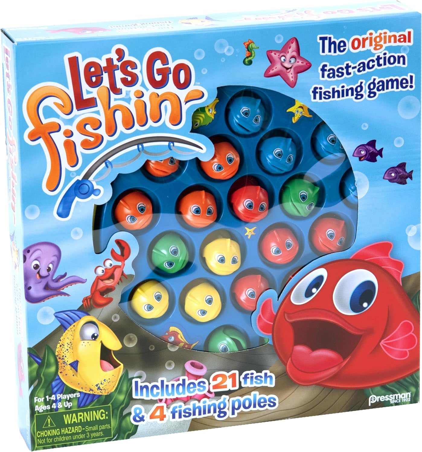 Let'S Go Fishin' Game by  - the Original Fast-Action Fishing Game!, 1-4 Players