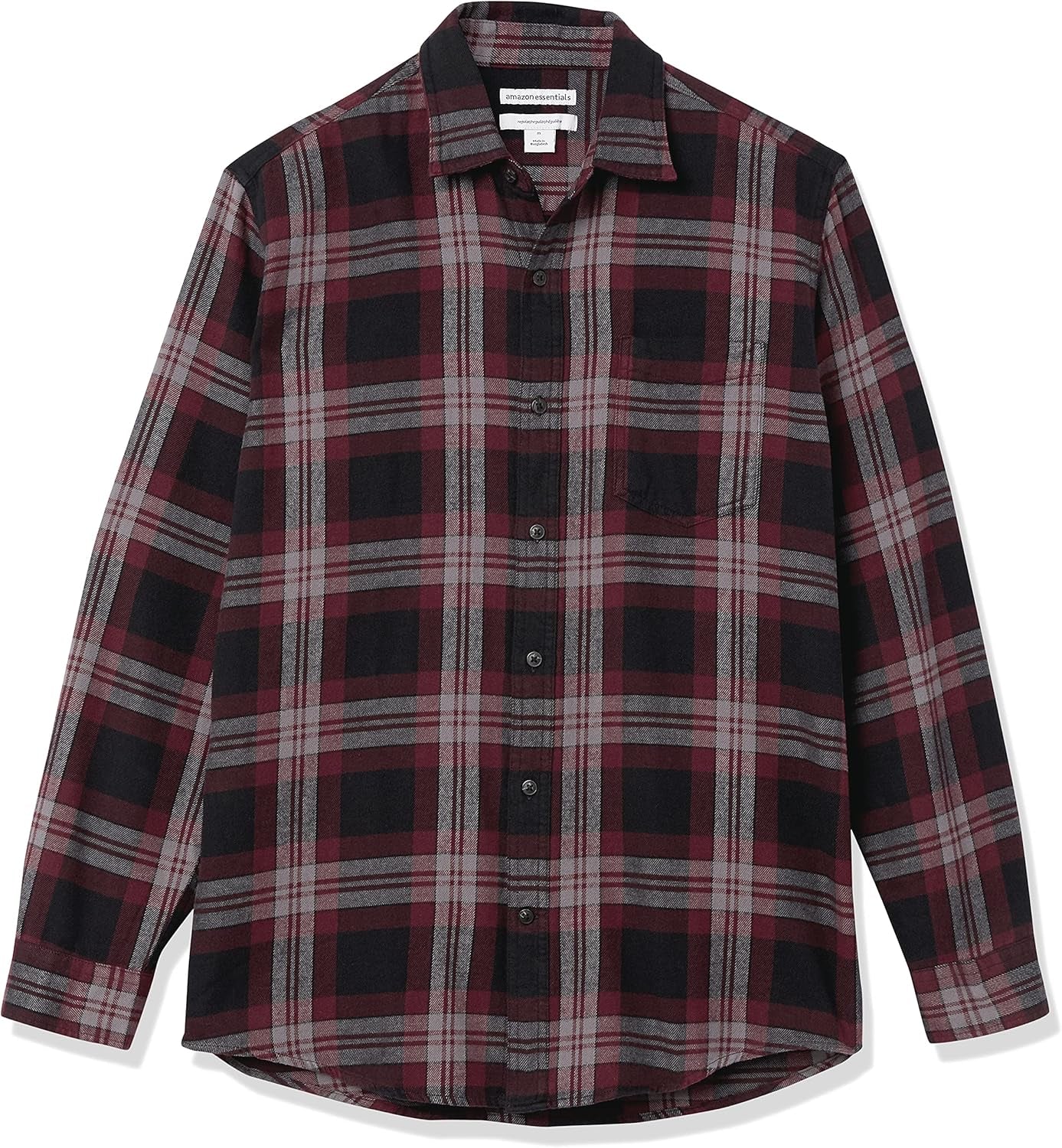 Men'S Long-Sleeve Flannel Shirt (Available in Big & Tall)