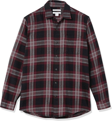 Men'S Long-Sleeve Flannel Shirt (Available in Big & Tall)