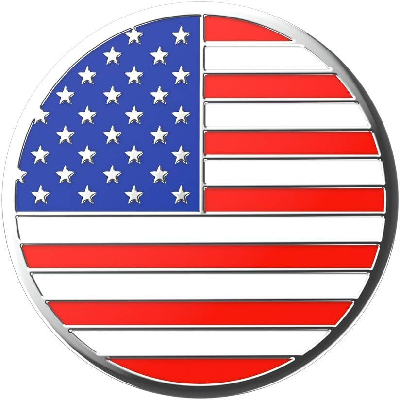 Phone Grip with Expanding Kickstand, USA Popgrip - Enamel Old Glory