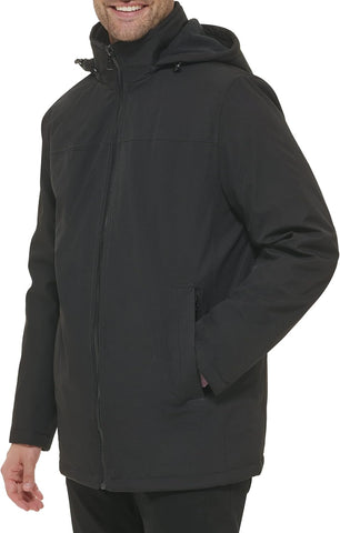 Men’S Water and Wind Resistant Hooded Coat from Fall into Winter