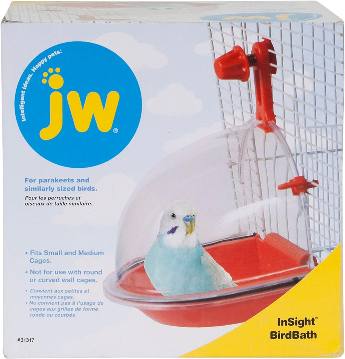 Pet Insight Bird Bath Bird Accessory, Multicolor Medium