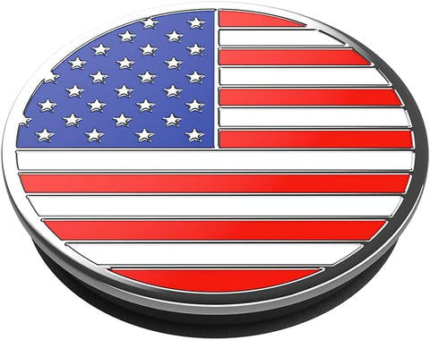 Phone Grip with Expanding Kickstand, USA Popgrip - Enamel Old Glory